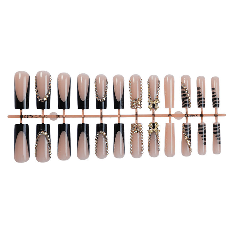Glamorous High-Gloss Press-On Nail Set Bowlift