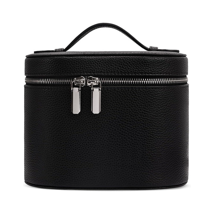 Cosmetic storage bag with elegant design and sturdy carrying handle Bowlift