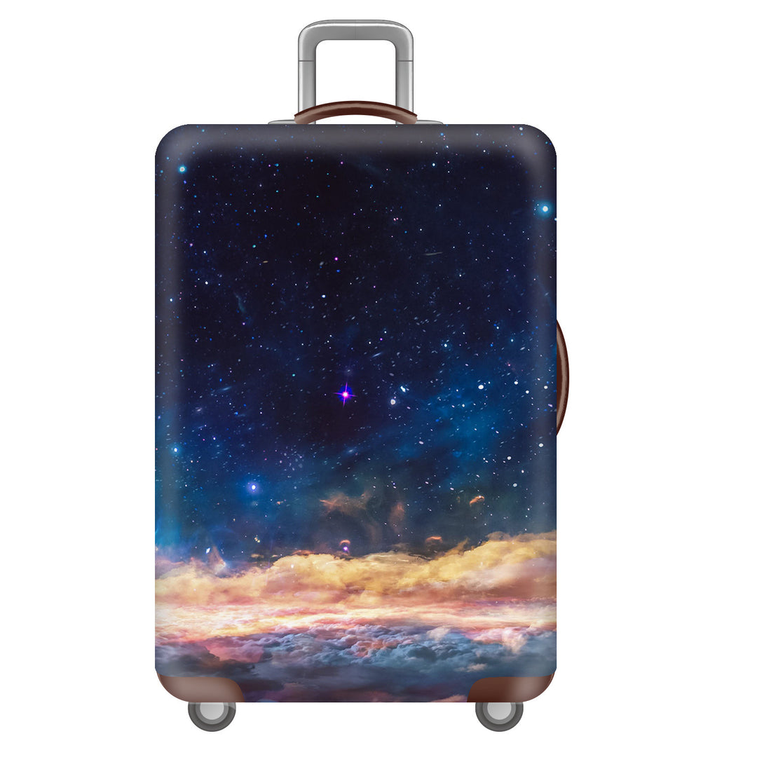 Unisex Hard-shell Suitcase with Impressive Futuristic City Design Bowlift