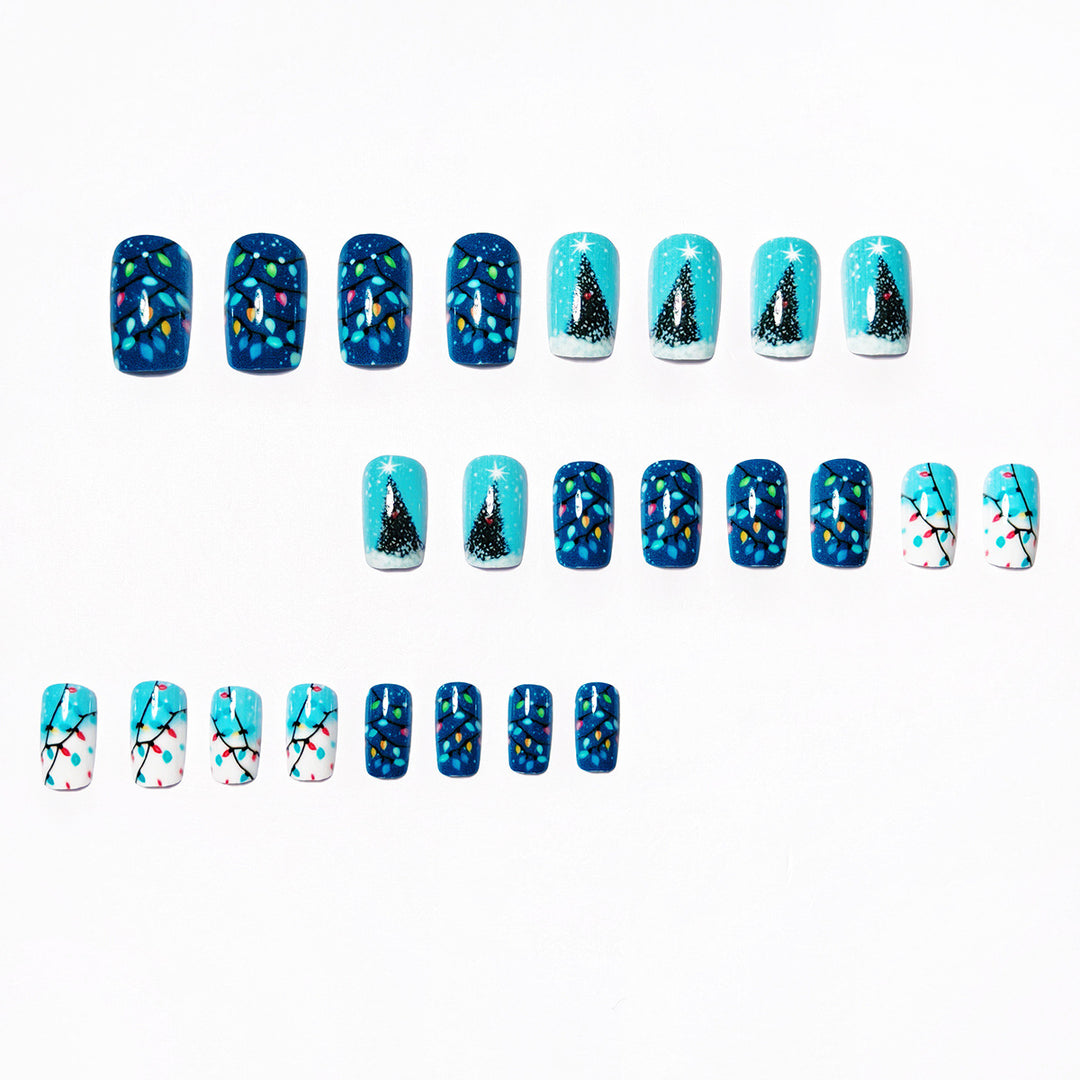 Artificial nails with festive Christmas motif Bowlift