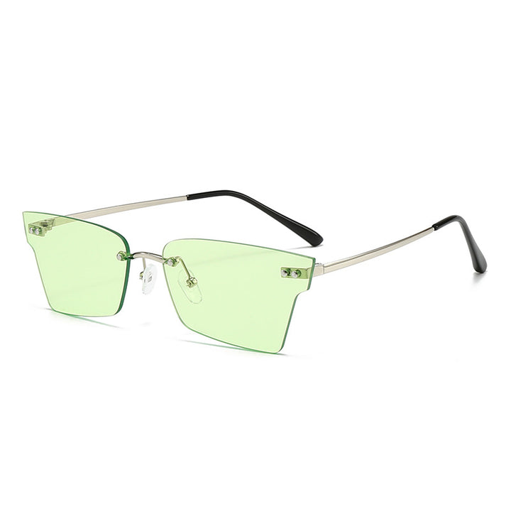 Ladies trendy geometric sunglasses with ultra-light frame Bowlift