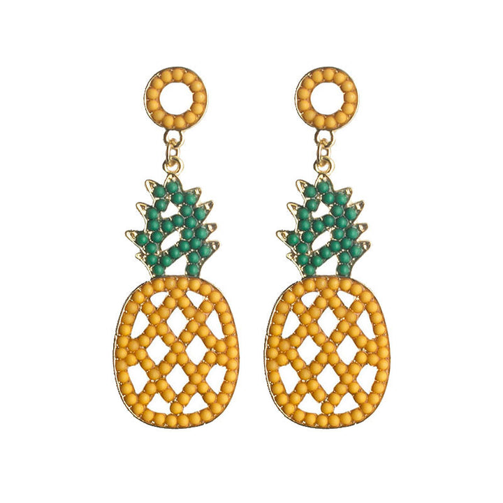 Pineapple-Themed Dangle Earrings Bowlift