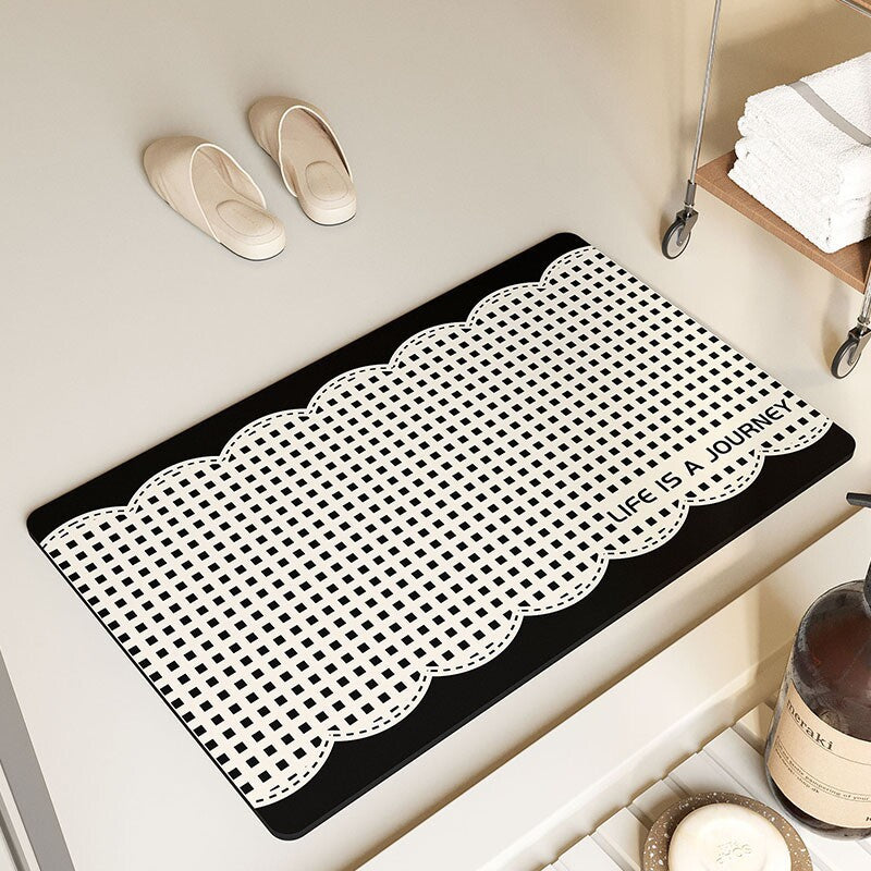 Piano Keys Design Bath Mat Bowlift