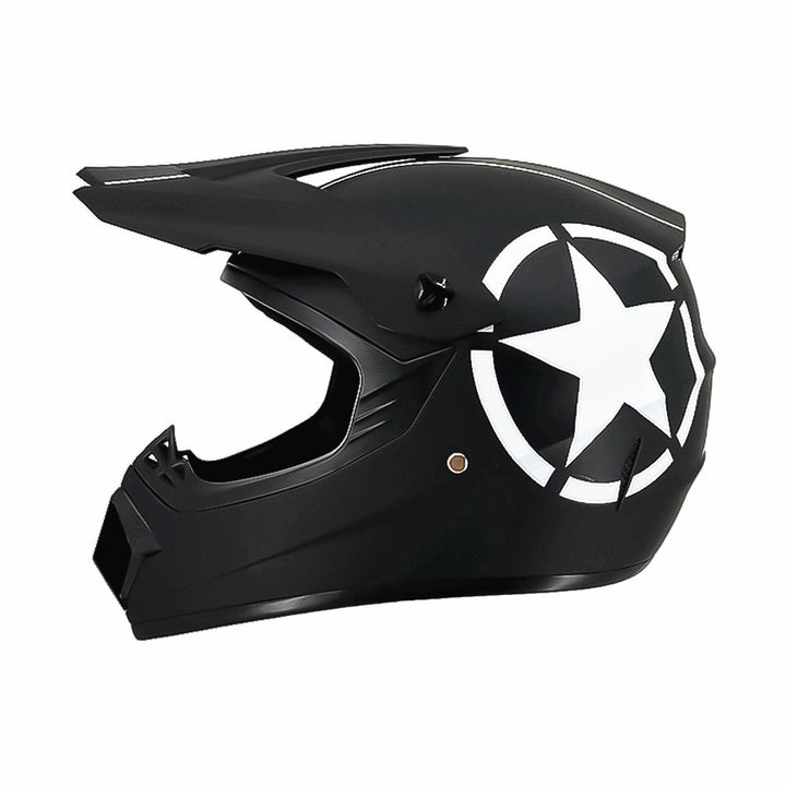full-face motocross helmet with extended visor and reinforced chin guard Bowlift
