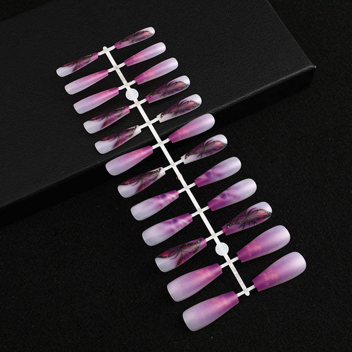 Artificial nails with delicate floral designs Bowlift