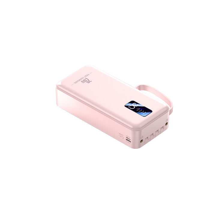 portable fast-charging power bank with integrated charging cables Bowlift