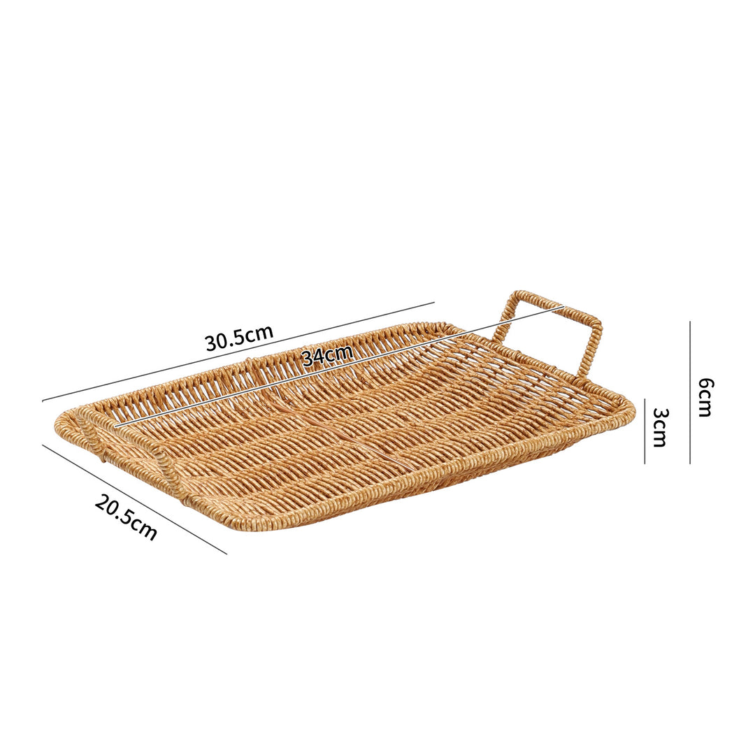 Home Decorative Woven Serving Tray Bowlift