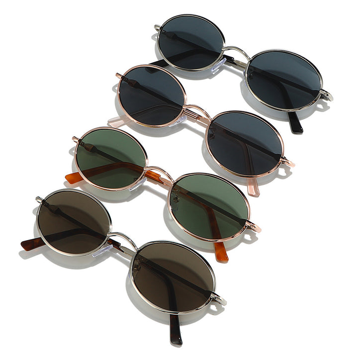 Retro Circle Frame Sunglasses Bowlift
