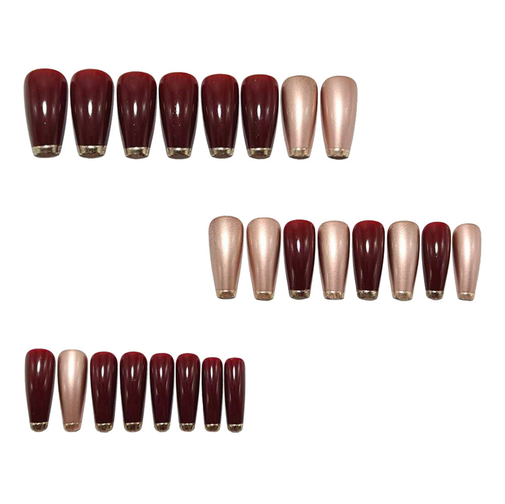 Shiny artificial nails in modern design Bowlift