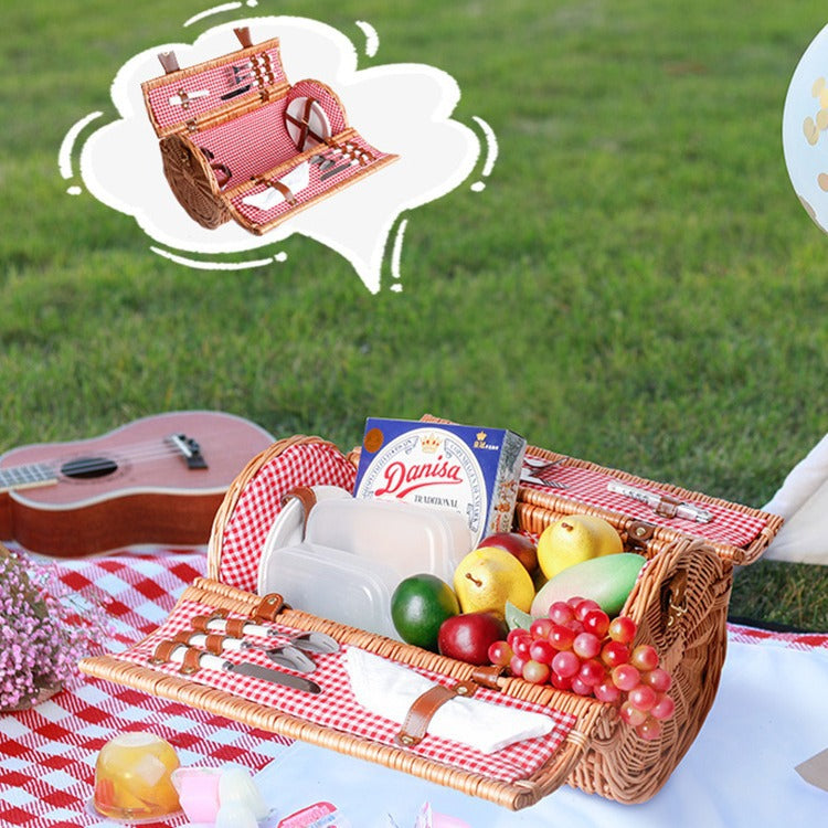 Women’s picnic basket with integrated dish set Bowlift