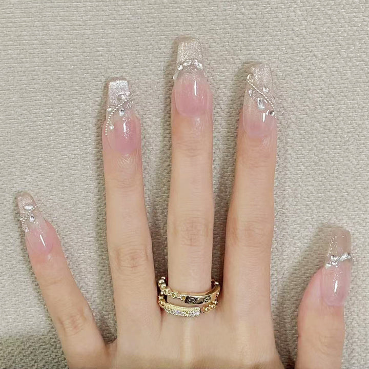 Elegant Nail Art Press-On Nails Bowlift