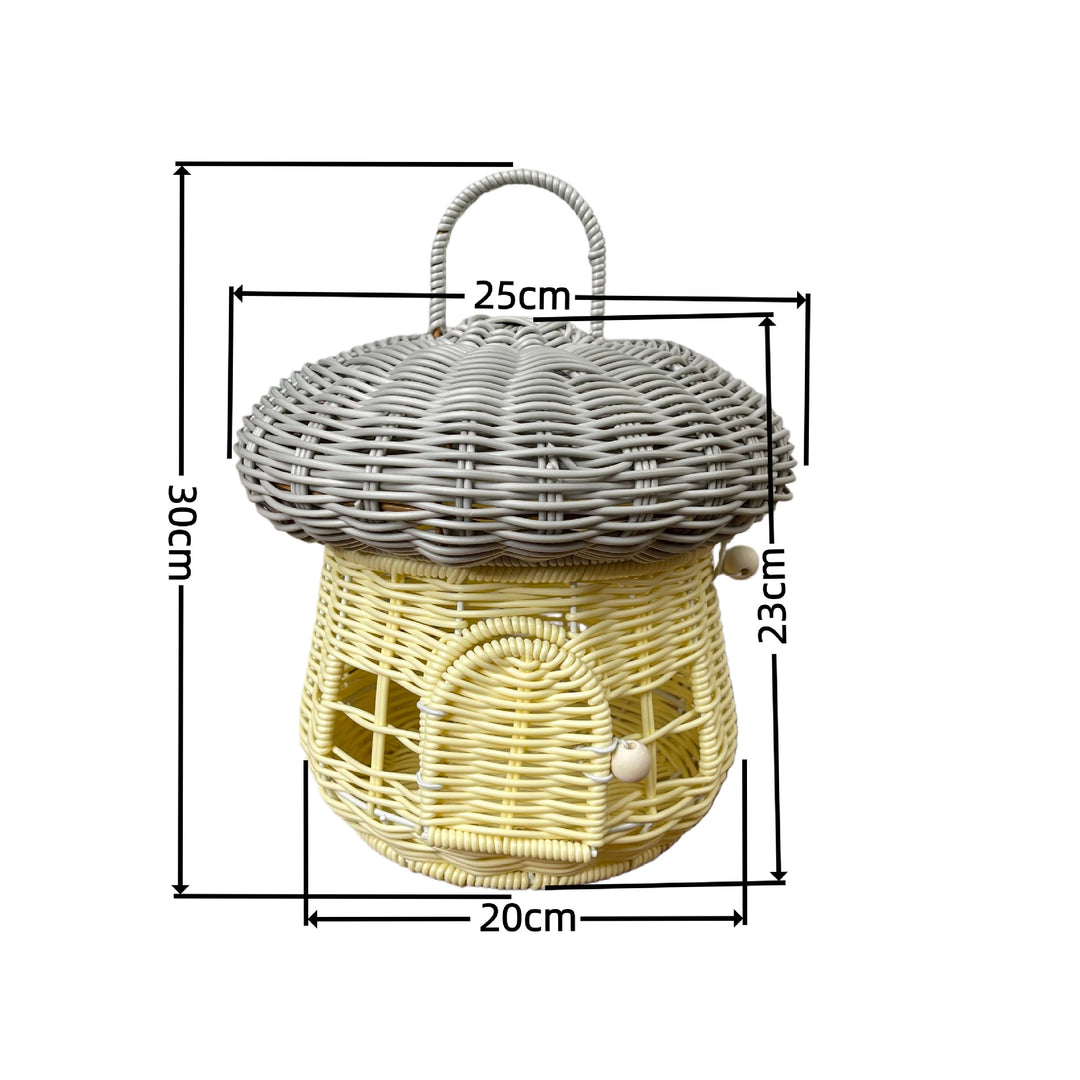 Women's decorative mushroom-shaped basket Bowlift