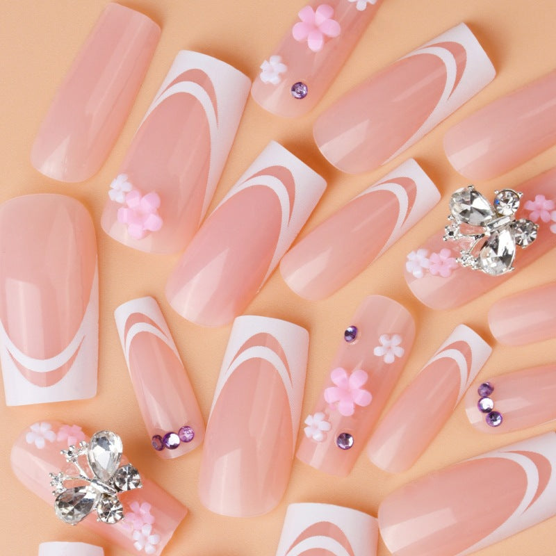Decorative Floral Nail Extensions Bowlift