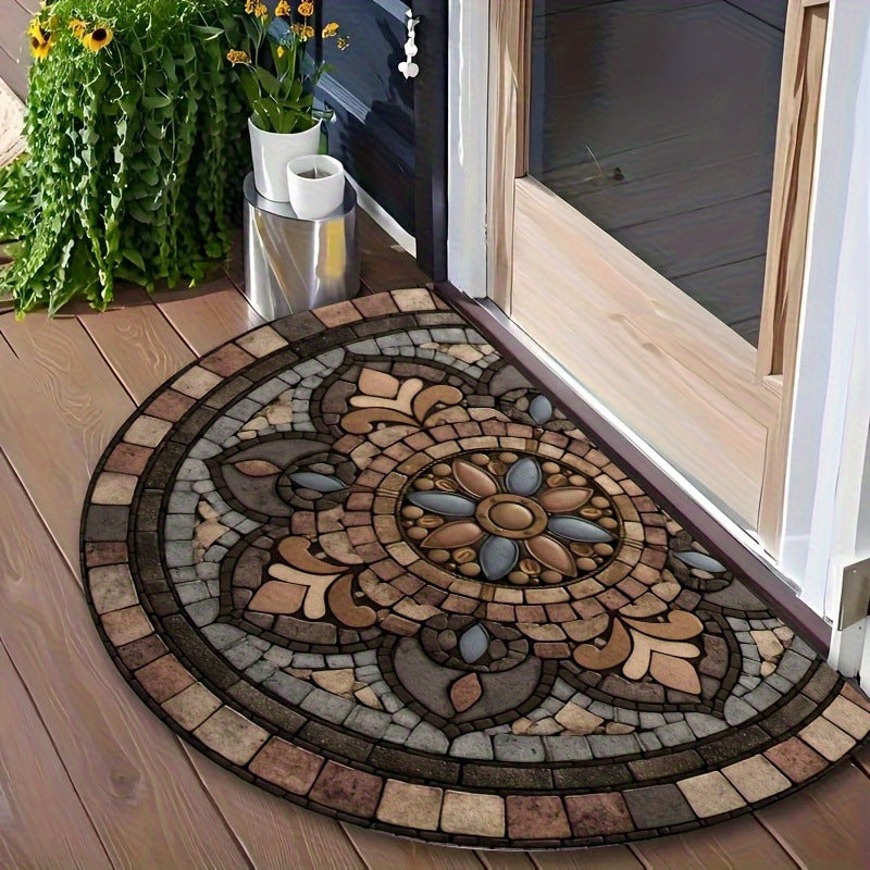 Sunflower-Themed Decorative Door Mat Bowlift