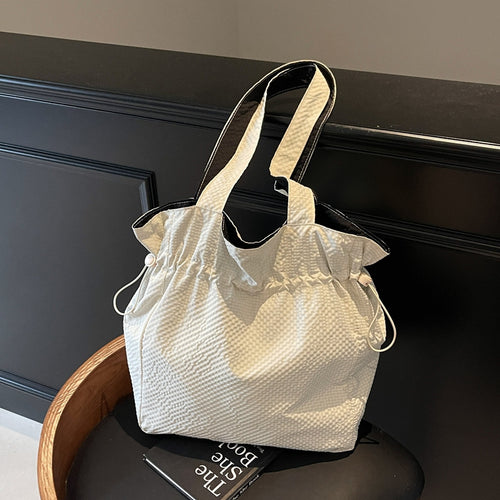Lightweight Drawstring Beach Tote Bowlift