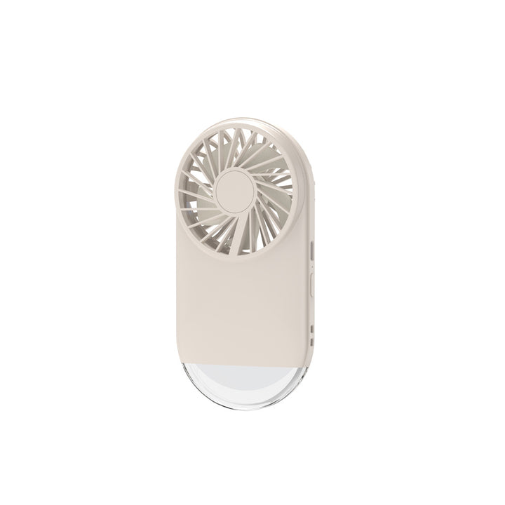 Unisex Rechargeable Handheld Cooling Fan with LED Light Bowlift