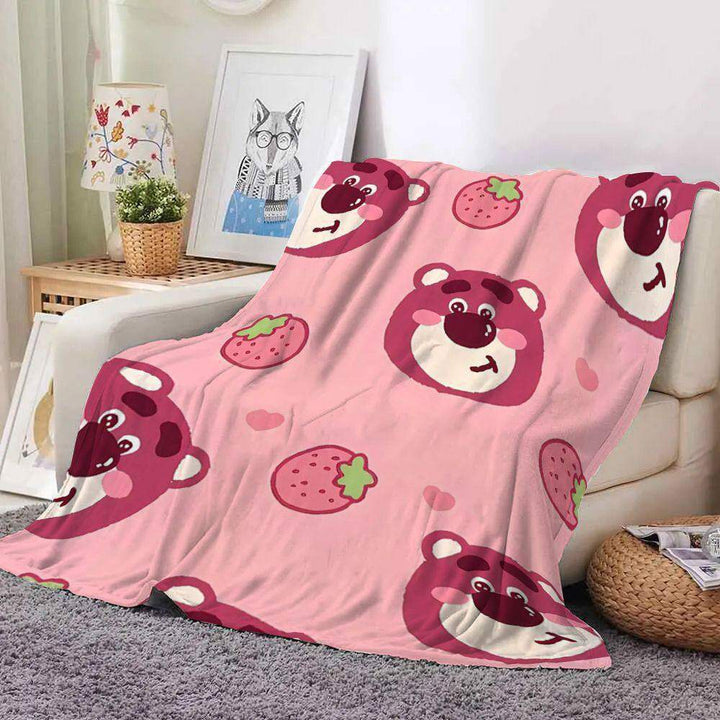 Cozy Cartoon-Themed Plush Blanket