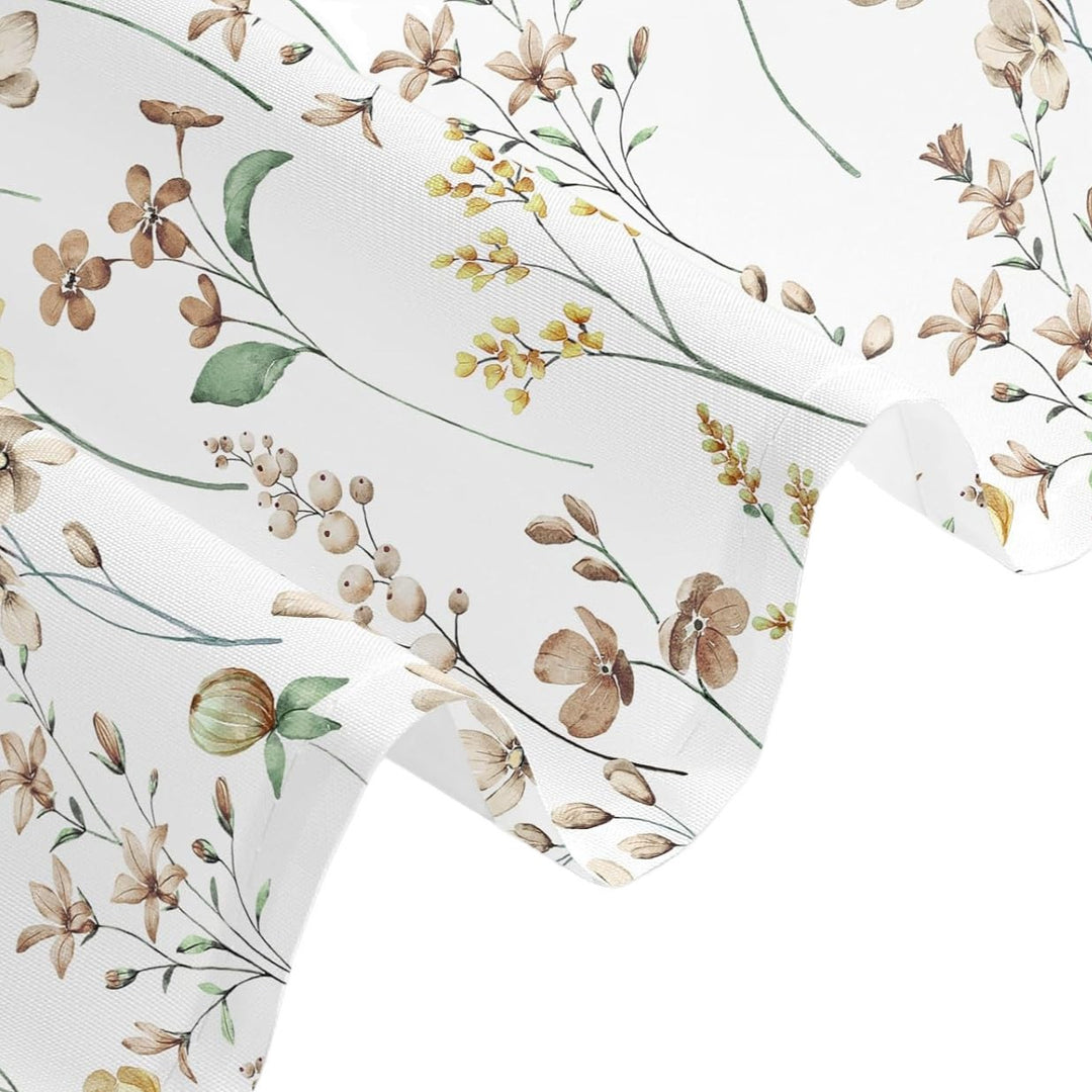 Floral Print Shower Curtain Bowlift