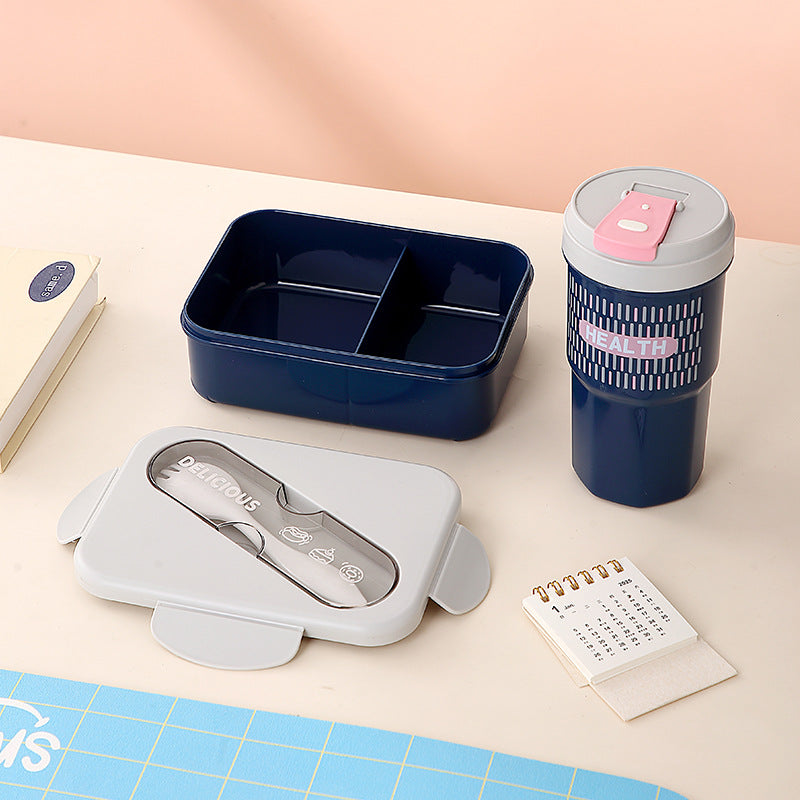 Multi-Compartment Food Storage Bento Box with Airtight Lid