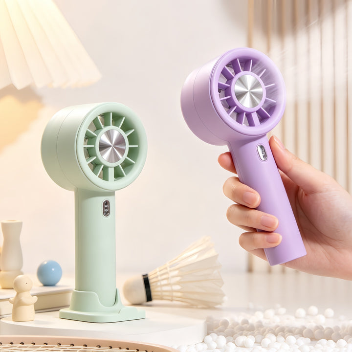 Portable handheld fan with ergonomic design and multiple speed modes Bowlift