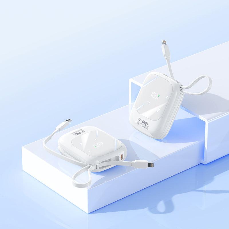 Portable power bank with intelligent charging display and innovative fast charging Bowlift