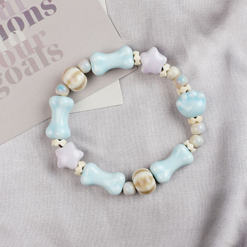 Heart-Shaped Beaded Bracelet Bowlift