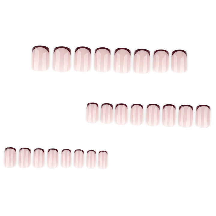 Artful nail design with elegant French tip and glossy finish Bowlift