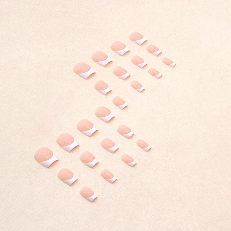 French Tip Acrylic Nail Extensions Bowlift