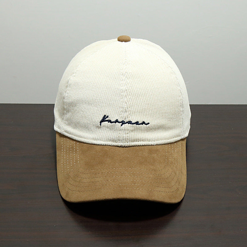 Men's Textured Corduroy Baseball Cap Bowlift