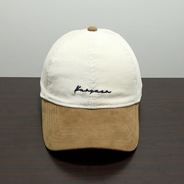 Men's Textured Corduroy Baseball Cap Bowlift