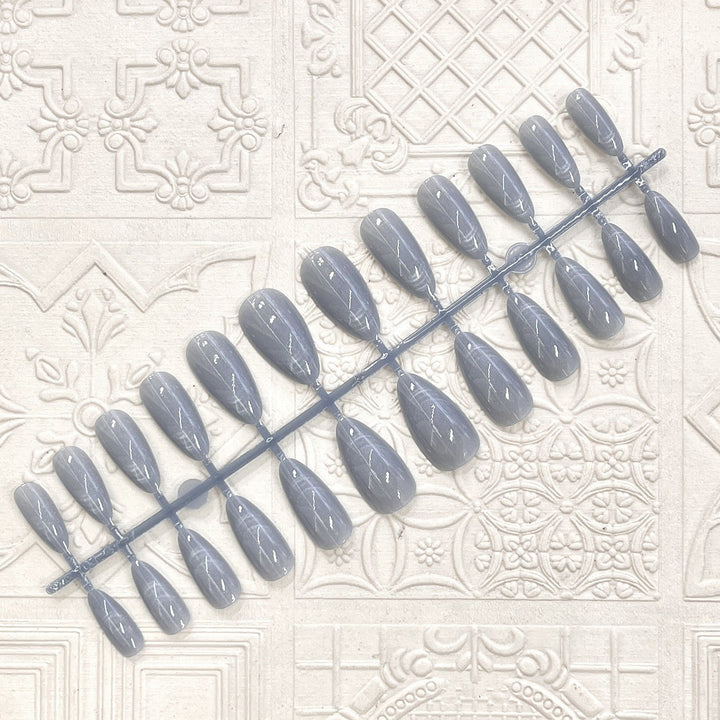 Glossy Elegant Almond-Shaped Press-On Nails Bowlift