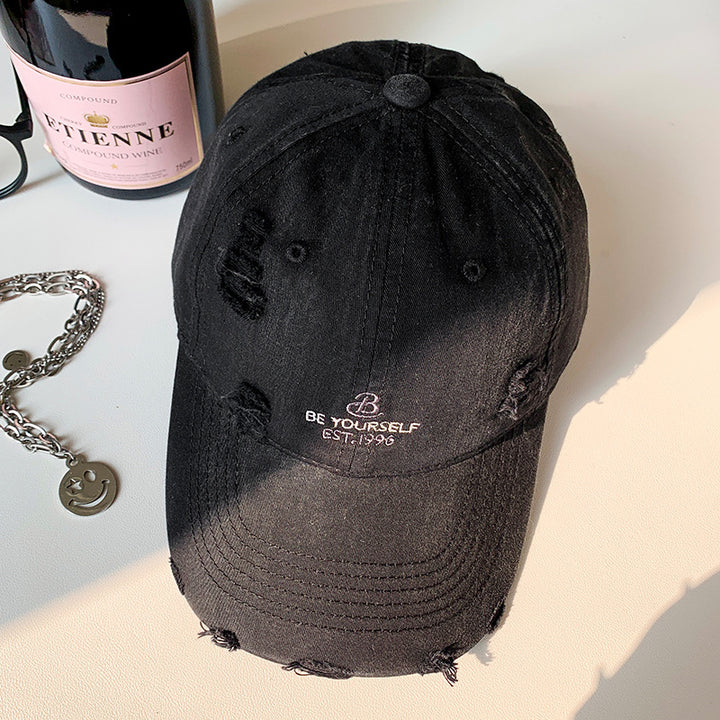 Women's Distressed Casual Baseball Cap Bowlift