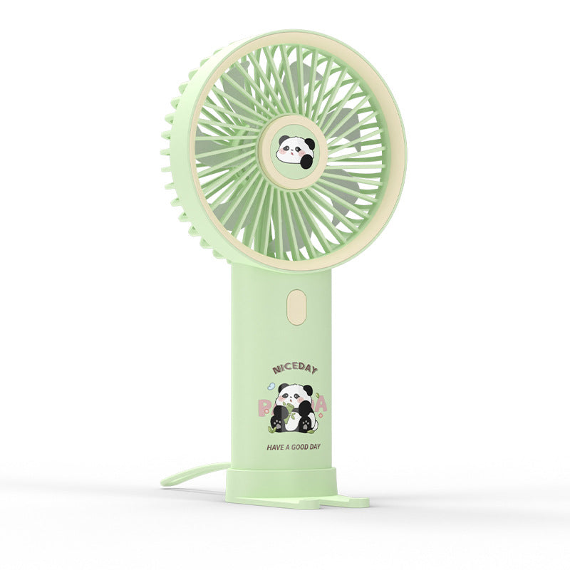 Women Portable Handheld Fan with Cute Panda Design Bowlift