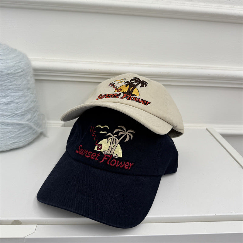Women's Casual Embroidered Baseball Cap Bowlift