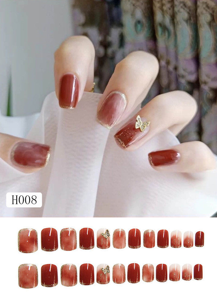 Artificial nail tips with bow design Bowlift