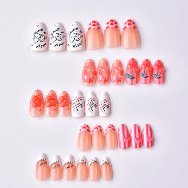 Creative Heart Nail Design Set Bowlift