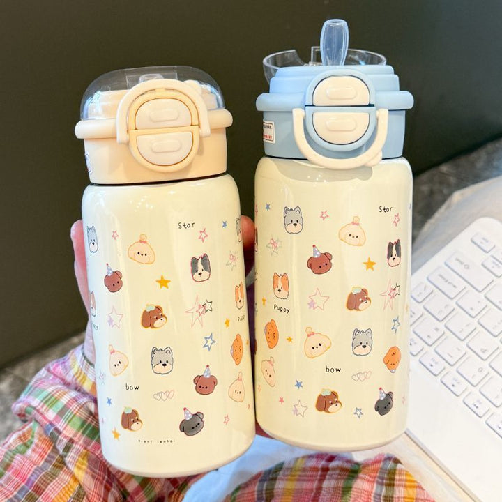 Ladies funny drinking bottle with secure closure system Bowlift