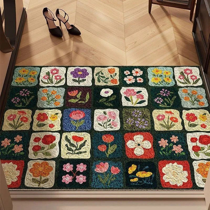 Colorful Floral Indoor Area Rug