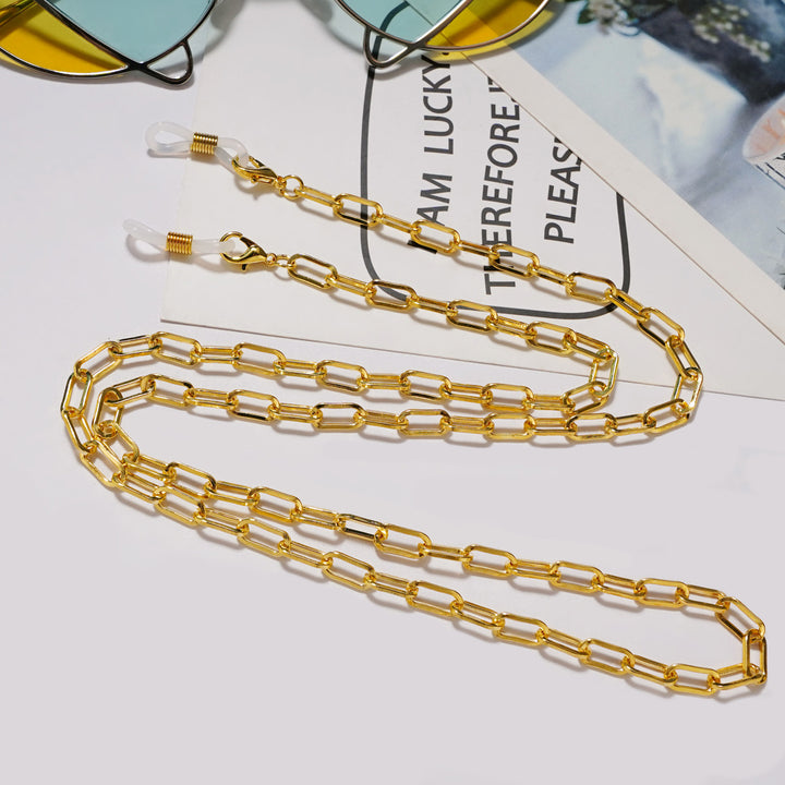 Metallic Chain Eyewear Holder Bowlift
