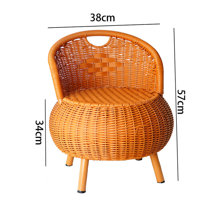 Cozy Rattan Storage Ottoman Bowlift