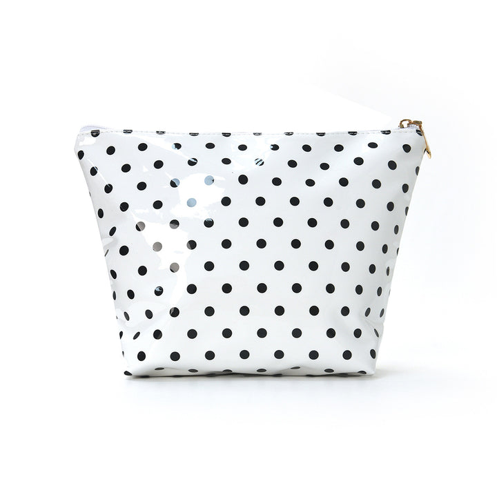 Water-repellent cosmetic bag with polka dot design Bowlift