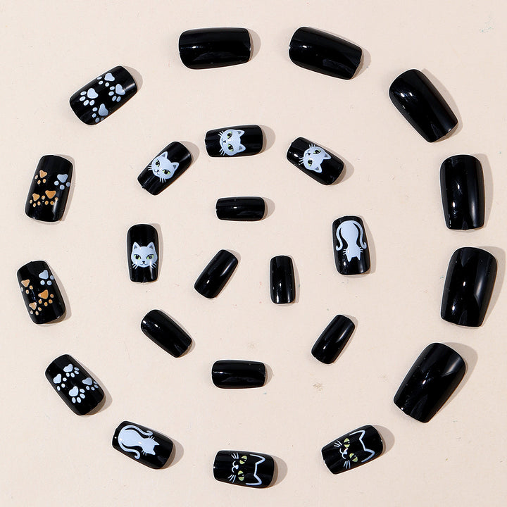 Cat-Themed Nail Art Set Bowlift