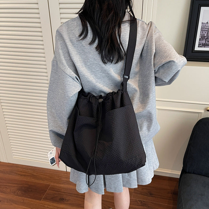 Lightweight Drawstring Weekend Tote Bowlift