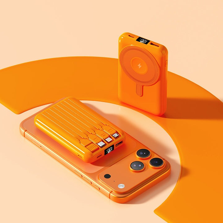Portable power bank with magnetic function Bowlift