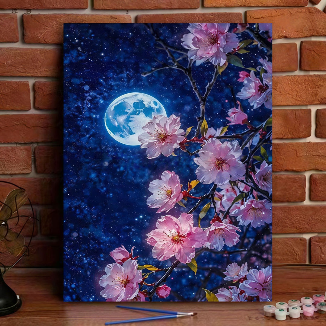 Romantic Blossom Landscape Canvas Art Kit Bowlift