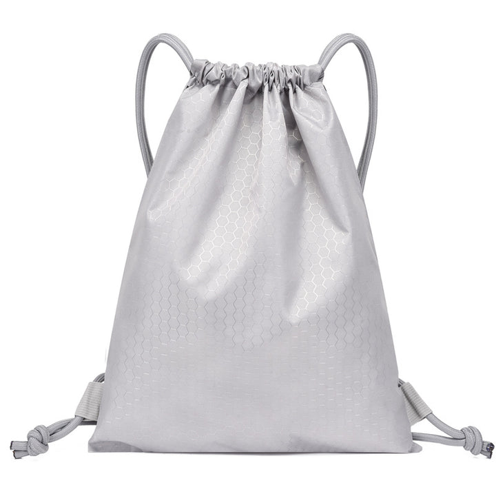 Honeycomb Texture Drawstring Backpack Bowlift