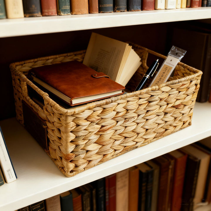 Handwoven Decorative Storage Basket Bowlift