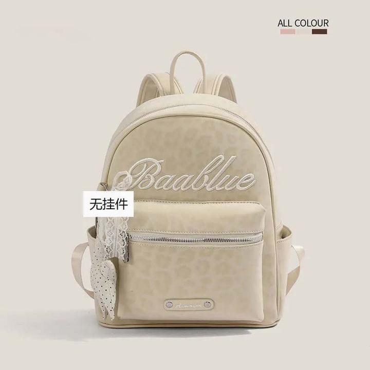 Star-Embellished Casual Backpack Bowlift