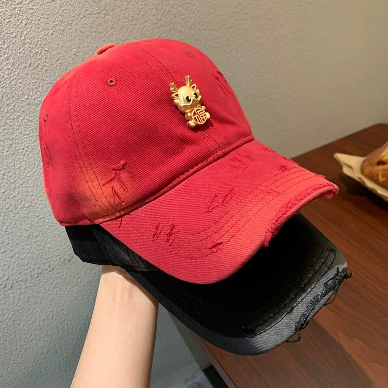 Women's Fun Embroidered Baseball Cap Bowlift