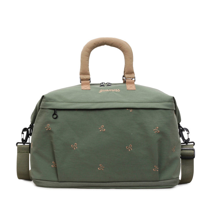 Embroidered Canvas Weekend Bag